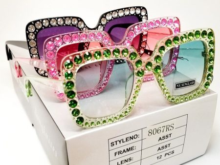 8067RS-Sunglasses (12 Asst Pieces Per Box) Hot on Sale