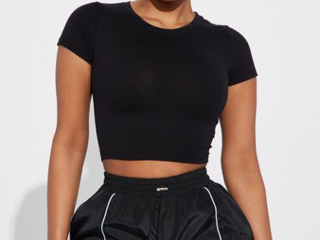 S40A-S S Solid Crop Top (6PCS-PKG) Hot on Sale