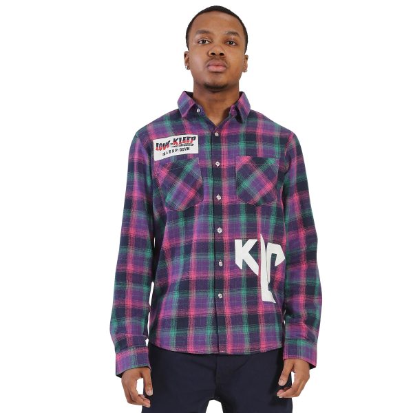 KLP-KW5120-Embro & Print Flannel Shirt Cheap