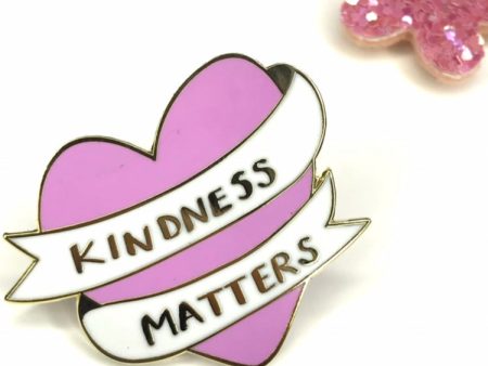 *** CLEARANCE *** Kindness Matters Enamel Pin For Discount