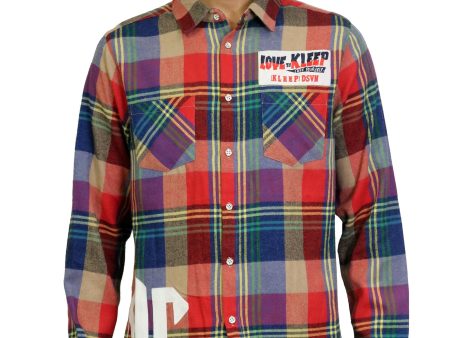 KLP-KW5130-Embro & Print Flannel Shirt Discount