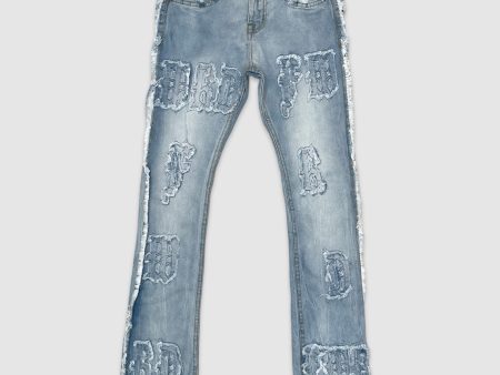 EVO-330106K-Kid s FWRD Patch Stacked Denim Jeans Cheap