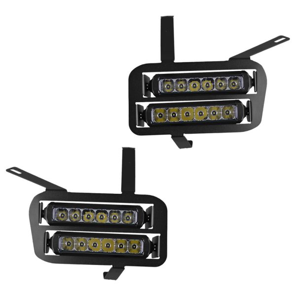 Dual Wide 8  LED Headlights for Honda Pioneer 700 Online now