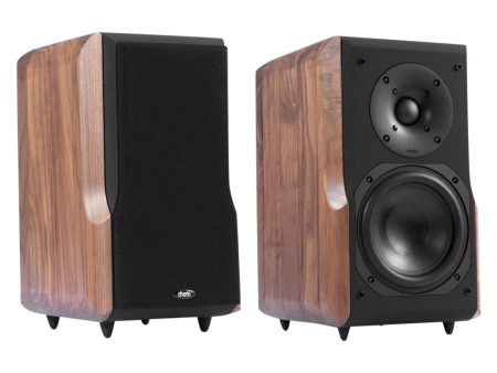 Chario Bookshelf Speakers Lynx II Walnut For Sale