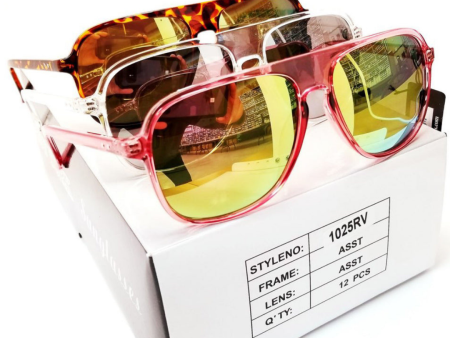 1025RV-Sunglasses (12 Asst Pieces Per Box) For Discount