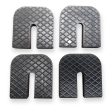 4 Piece Rubber Vibration Absorber Feet Kit (Flat Mount) For Sale