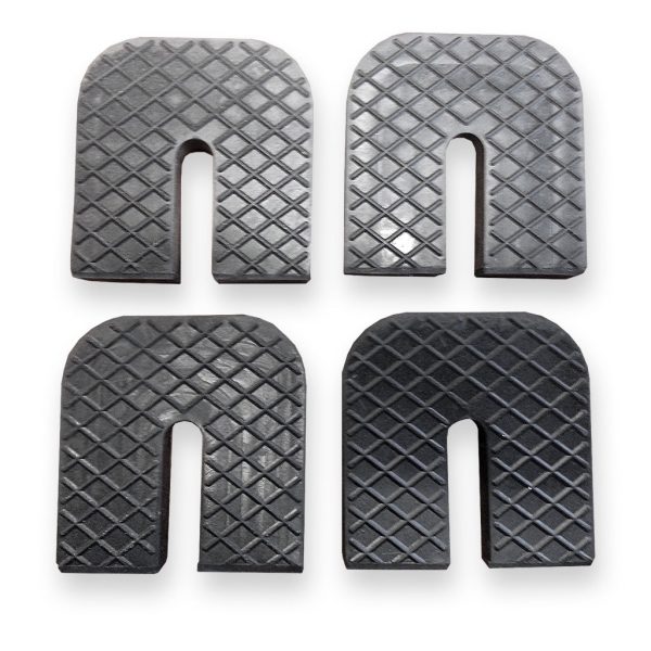 4 Piece Rubber Vibration Absorber Feet Kit (Flat Mount) For Sale