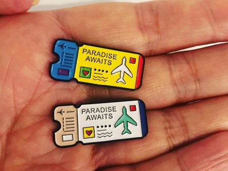 *** CLEARANCE *** Paradise Awaits Enamel Pin For Cheap