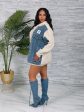 K103P - DENIM SWEATER JACKET For Discount