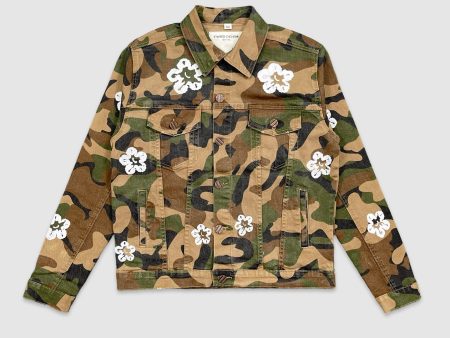 EVO-16298-Men s Camo Flower Twill Jacket Online now