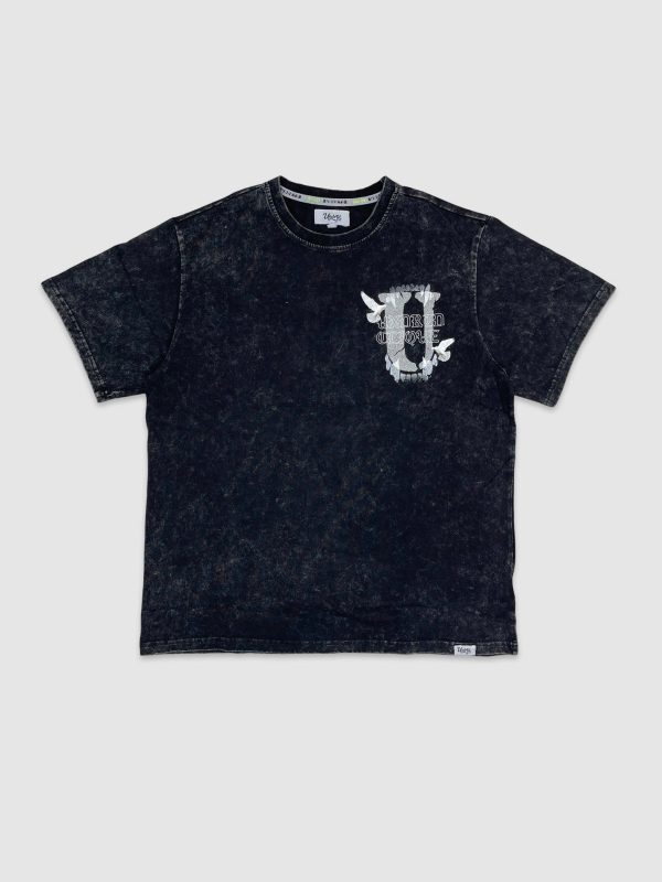 SJC-US4103W-Washed Clique Rolls SS Tee Online now