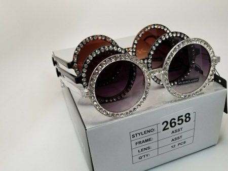 2658-Sunglasses(12 ASST PCS PER BOX) For Cheap