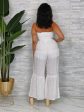 3698RYP-Tube Wide Leg Jumpsuit W Waist Tie Supply