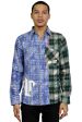 KLP-KW5100-2-Tone Embro & Print Flannel Shirt Online Sale