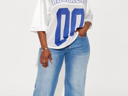 24KT5579P - OVERSIZED BROOKLYN JERSEY TOP Online Hot Sale