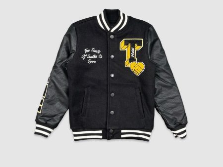 INN-DF5401K-Kid s Speak Truth Embo Varsity Jacket Cheap