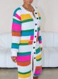 C9687P - Multi Color Knit Cardigan Supply