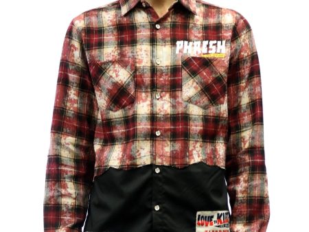 KLP-KW5140-Print & Patch Flannel Shirt Online