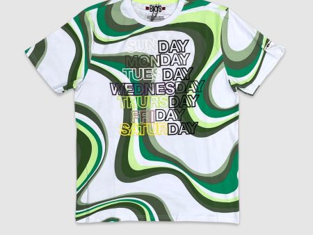 BKYS-T608-Monday Tuesday SS Tee For Discount