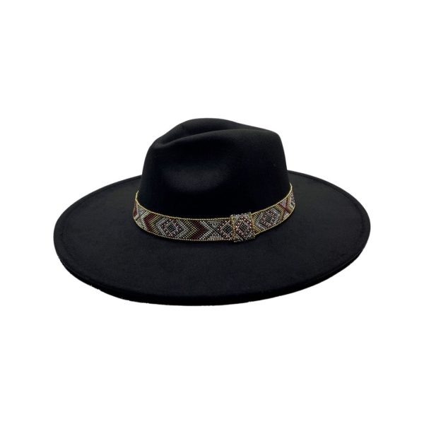 H3177-Rhinestone Beads Fedora Hats Hot on Sale