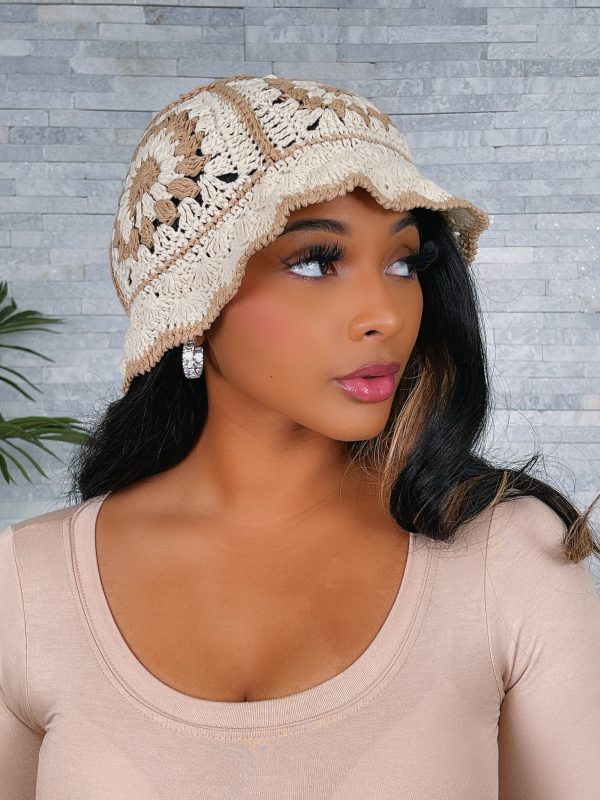 CROCHET1- KNIT CROCHET HAT (ONE SIZE) Online now