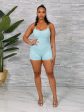 DR3105P-Solid Cami Mini Romper Cheap