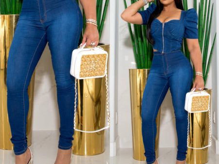 GP3101P-Solid Stretch Jean(4PCS) Hot on Sale