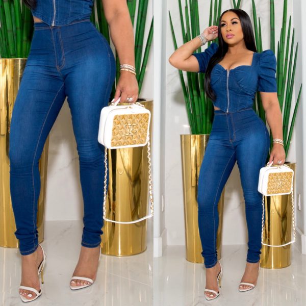 GP3101P-Solid Stretch Jean(4PCS) Hot on Sale