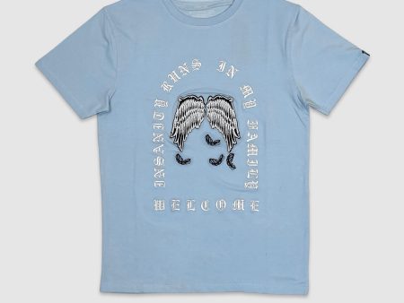 FOC-80557-Old English  Wings  Tee For Sale