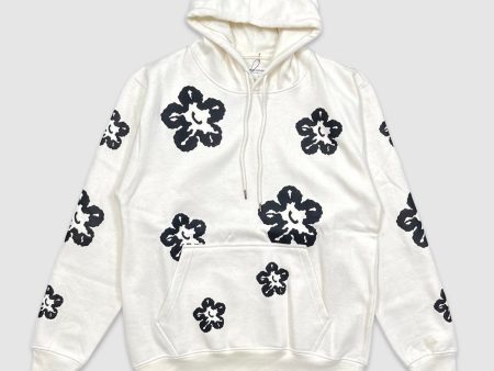 EVO-10540-Men s Flower Fleece Hoodie For Discount