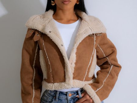 2634P - SHORT FAUX FUR JACKET Sale