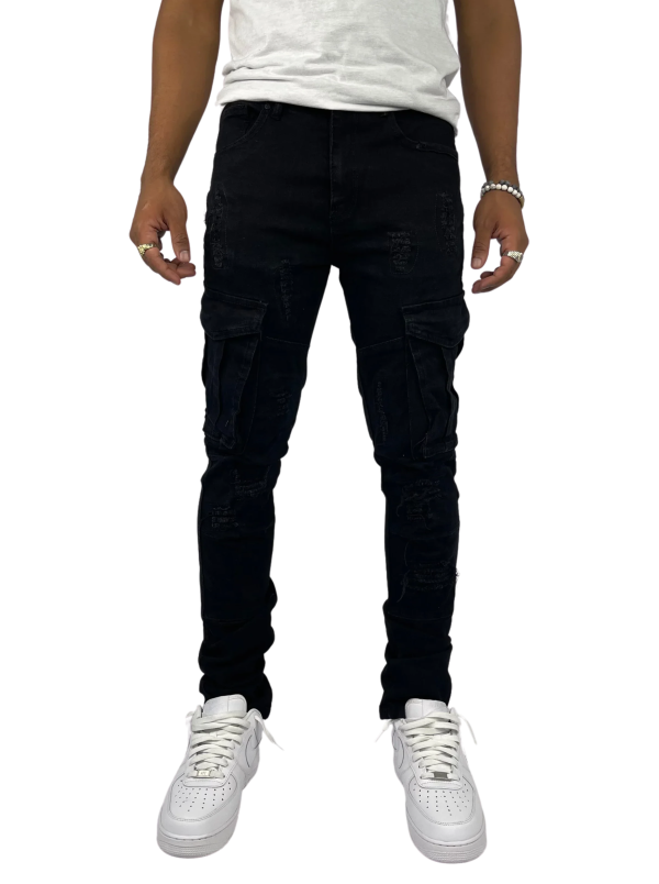 BT-BTP21205-BT Skinny Cargo Jean For Sale