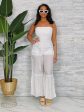 3698RYP-Tube Wide Leg Jumpsuit W Waist Tie Supply