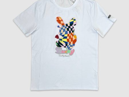 BKYS-T853-Colorful Checker Lucky Tee Hot on Sale