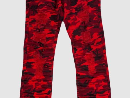 ARG-9501-Ripped Camo Print Pants For Cheap