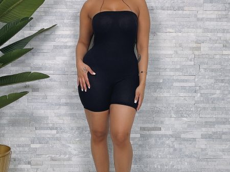 2410H-Ribbed Mini Tube Romper For Discount