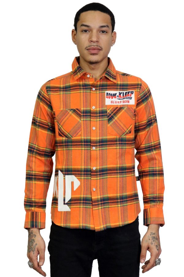 KLP-KW5130-Embro & Print Flannel Shirt Discount