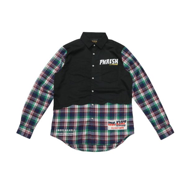 KLP-KW5140-Print & Patch Flannel Shirt Online