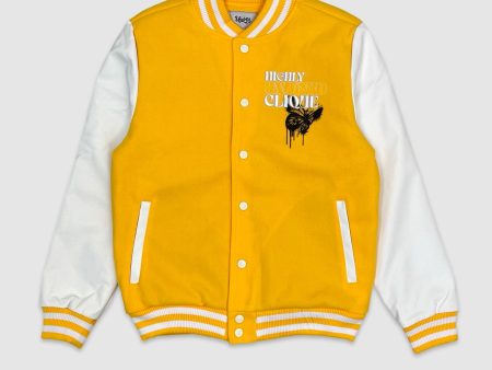 SJC-UF4911-UND Elephant Clique Varsity Jacket Discount