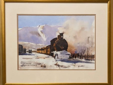 The Old Express Train to Patagonia Original Artwork For Sale