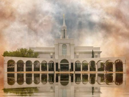 Millennial Reflection Bountiful Utah Temple Gallery Wrap Sale