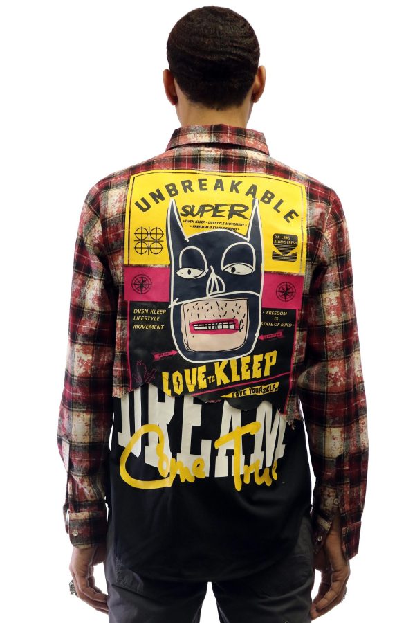 KLP-KW5140-Print & Patch Flannel Shirt Online