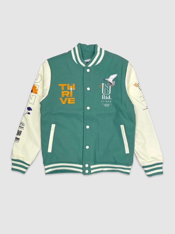 SJC-UF4912-Thrive & Prosper Varsity Jacket For Sale