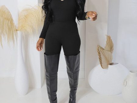 57025XP-MOCK NECK TOP & LEGGINGS SET (PLUS) Online Sale