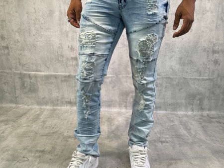 ARG-8501-Ripped Denim Pants Online now