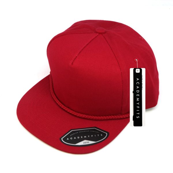 AF-2035-5-Panel Structured Hat W  Rope Online Sale