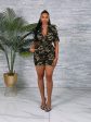 183P-Camo Zipup Romper Online now