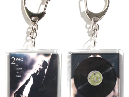 2PAC ME AGAINST THE WORLD【ACRYLIC KEY CHAIN MINIATURE HIPHOP VINYL】 Online