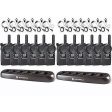 12 Motorola CLS1110 Two Way Radio Walkie Talkies + 2 Multi Chargers + 12 Earpieces Fashion