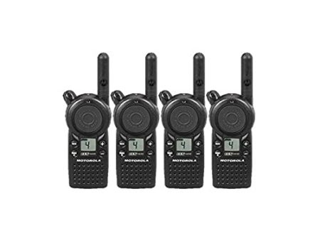 4 Pack of Motorola CLS1410 Two Way Radio Walkie Talkies (UHF) Hot on Sale